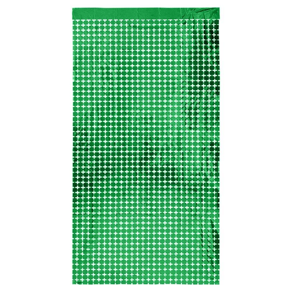 Small Size Square Rainsilk Curtain Square Shape Background Decoration Laser Curtain  Theme Party