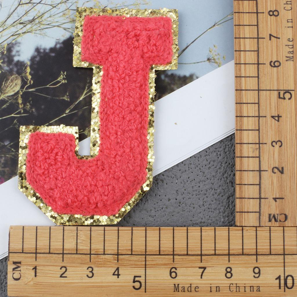 Mixed Color English Alphabet Embroidery Cloth Sticker Digital Towel Embroidery Computer Embroidery Stamp Clothes Smiley Face Patch Sticker