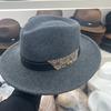 Autumn And Winter New British Style Wool Light Luxury Top Hat Women'S Fashion Ethnic Style Jazz Hat Men'S Retro Gentleman'S Hat
