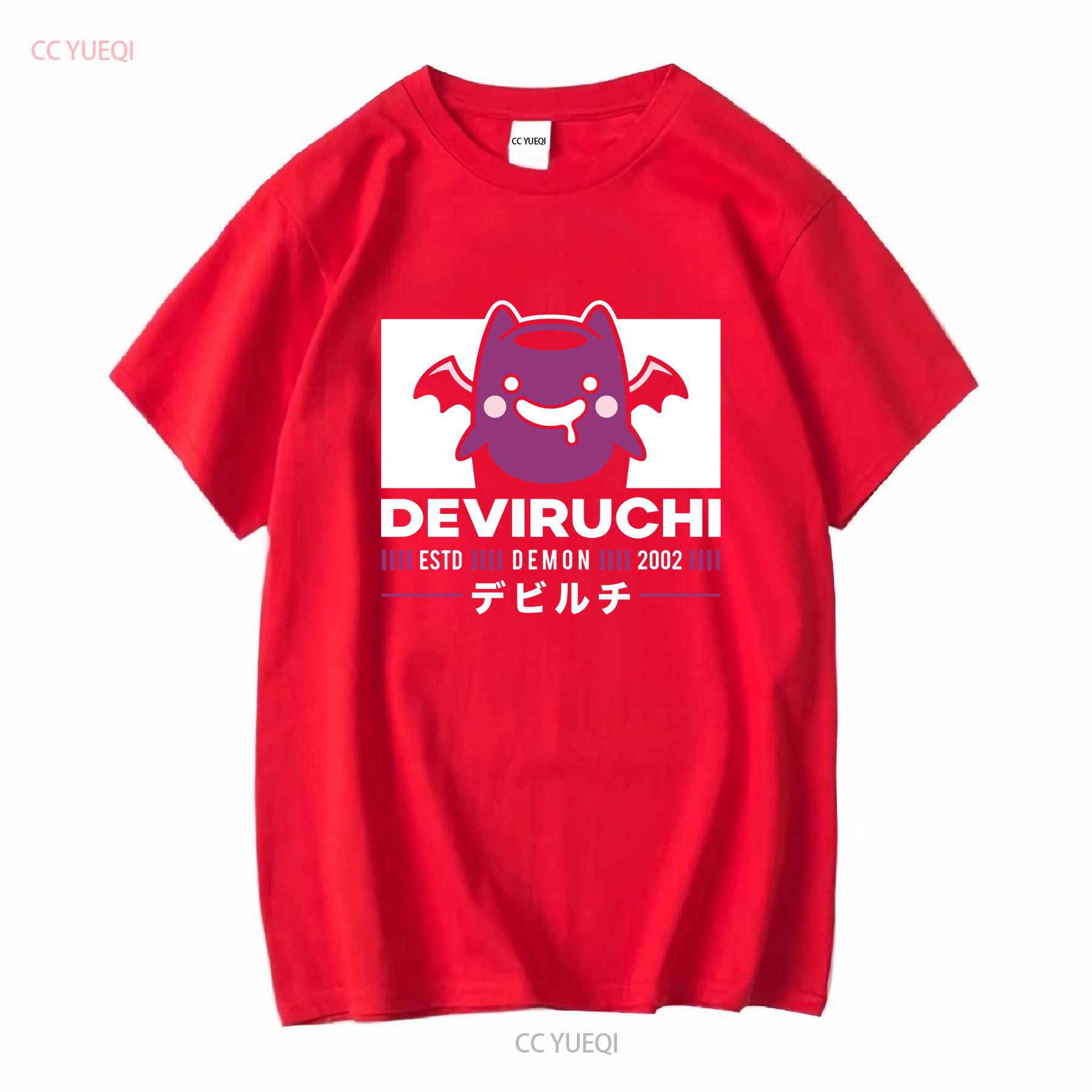 Deviruchi Эстетичная Футболка Ragnarok Online Видеоигра Гейминг Геймер Poring Слизь Deviling с длинным или коротким рукавом винтажная Стиранная S