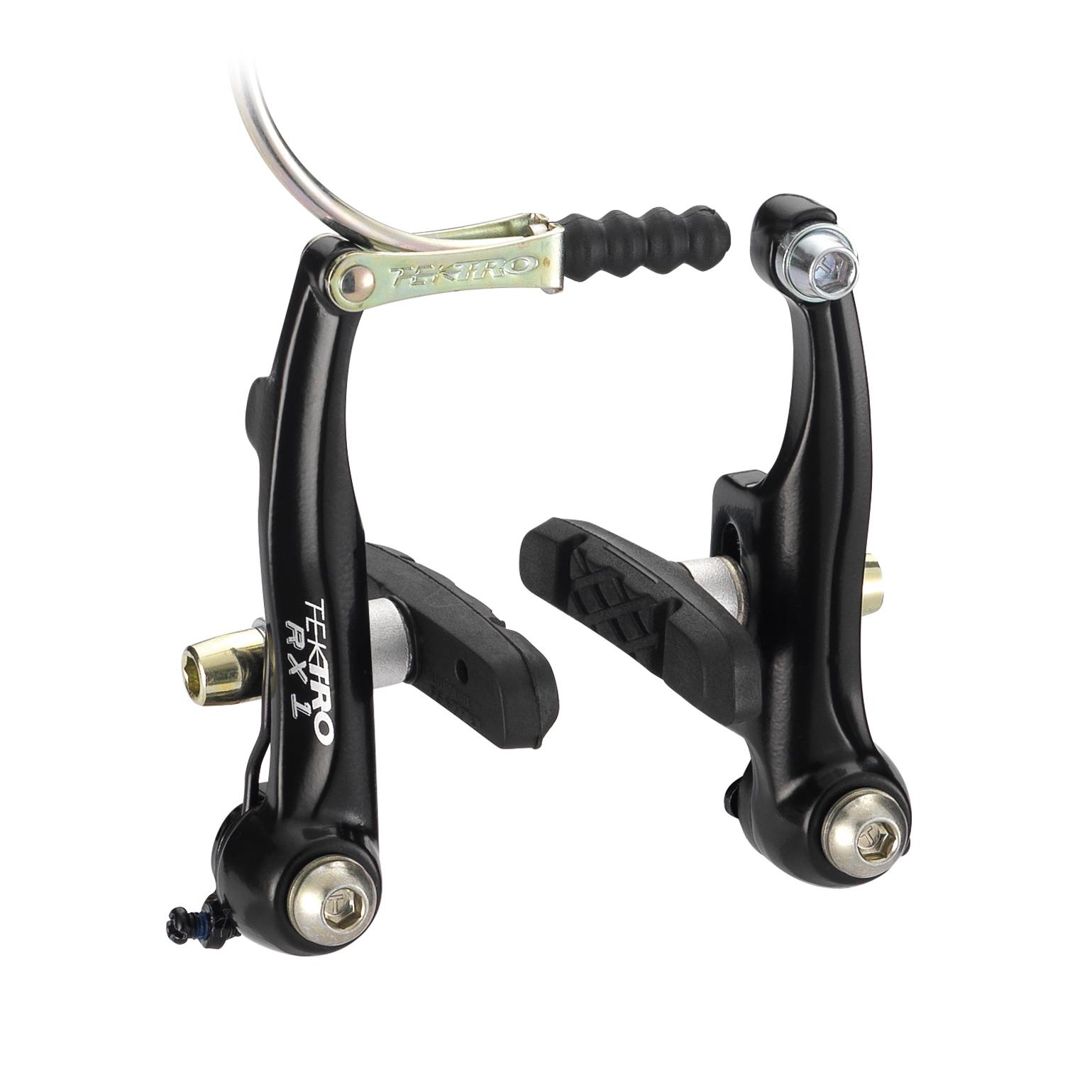TEKTRO RX1 BMX brake caliper Mini-V brake aluminum alloy side pull brake bicycle clamp arm length 80mm with 836.12 brake shoes RX1