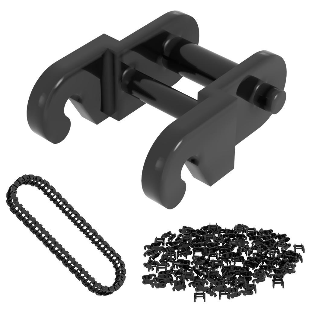 500 PEÇAS Corrente de Elo 3711 14696 Roda Compatível com Famosos Brinquedos de Blocos de Montar para MOC DIY Blocos Clássicos