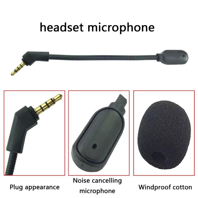 Microphones Replacement Mic for ROG Theta 7.1 Headsets, Detachable Headphones Mic Boom