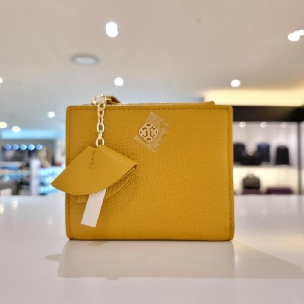 Mari eclaire Gyeongsan branch stylish glitter cowhide slim long wallet 210419