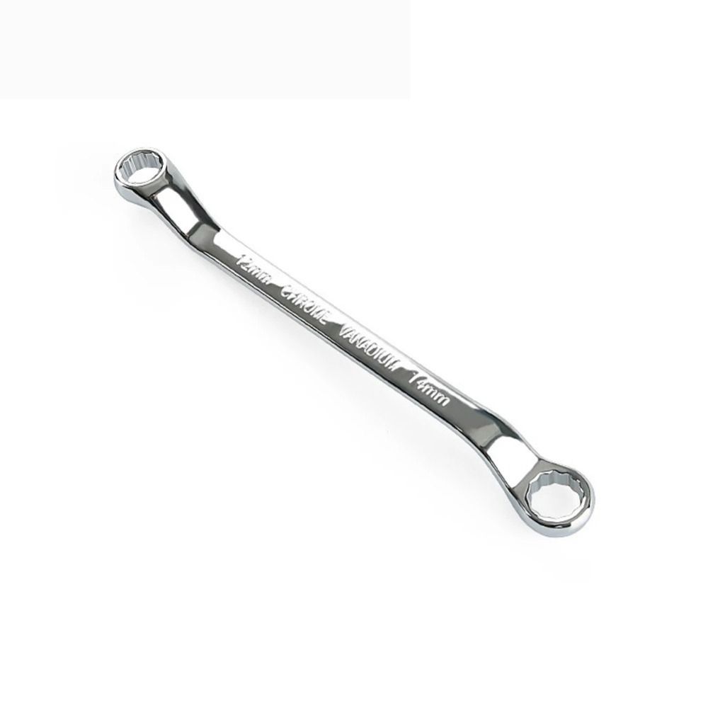 45-Degree Offset Ring Spanner Metric Box Wrench Double Box End Wrench  Fastening Repairing Tools