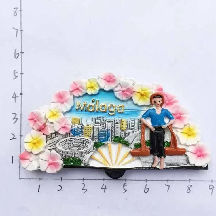 Barcelona Spania Magneți de Frigider Columb Granada Ibiza Sevilia Maalaga Suvenir Magneți de Frigider Autocolante Decor Bucătărie Acasă