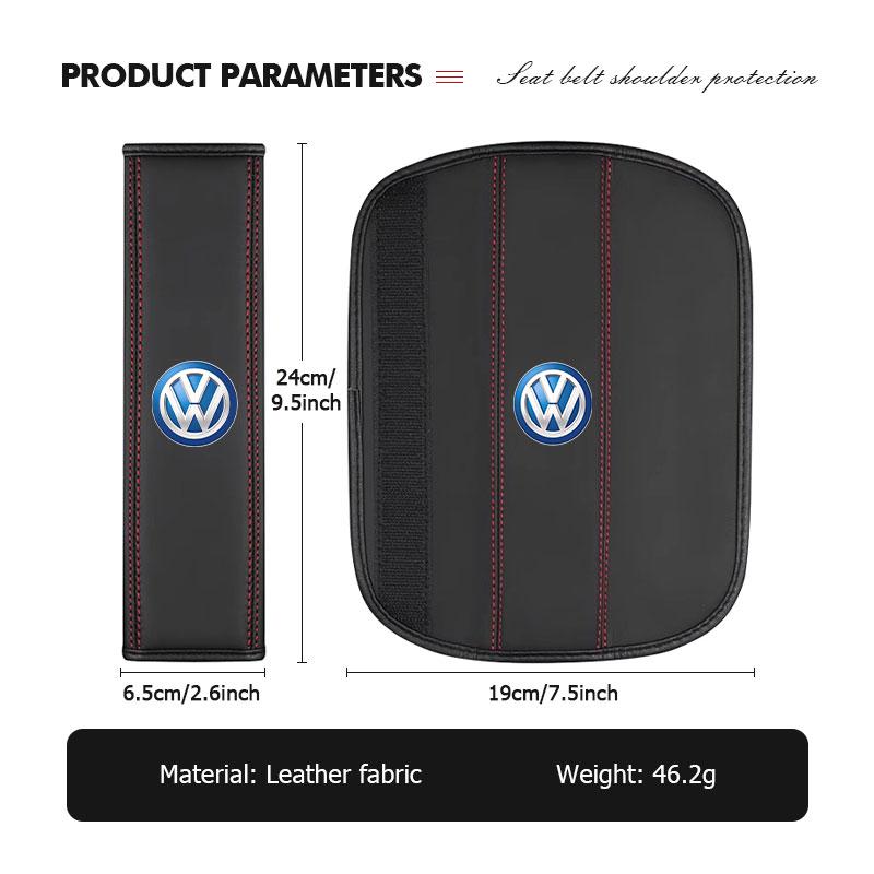 For Volkswagen VW Car Safety Belt Cover Adjustable Shoulder Strap Protector Pad Scirocco Jetta Beetle Golf 4 5 6 Passat Polo B5 JJ2