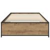 Artisan Oak Bed Frame 80 x 200 cm Particleboard