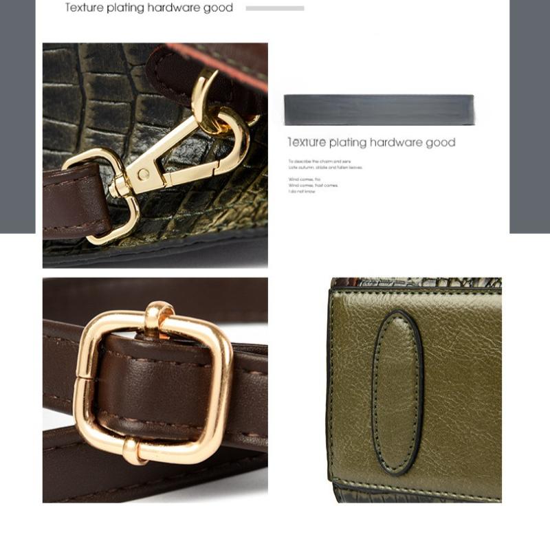 Taschen Damenhandtaschen mit großem Fassungsvermögen, neue Tragetaschen, europäische und amerikanische Modetaschen mit Krokodilmuster für Damen