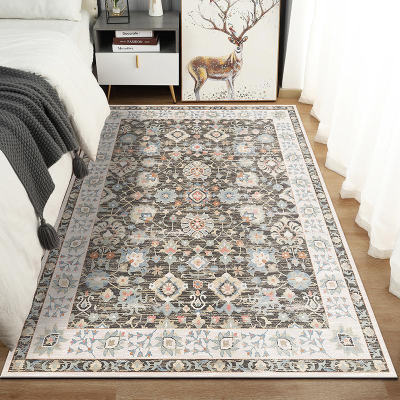 VIKAMA Bohemian Imitation Cashmere Carpet Home Decor Living Room End Table Full Floor Mat Soft Comfortable Bedroom Bed Rug