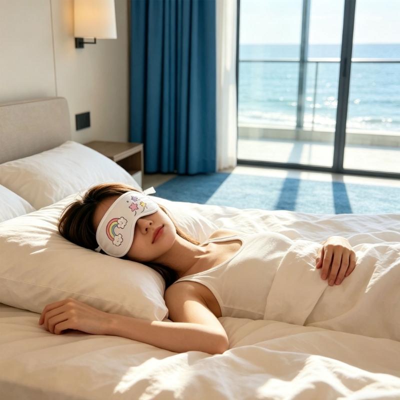 16Pieces Blank Eye Mask Set with 12 Color Watercolor Pen Paintable Fabric Sleep Mask For Adult Children Art Drawing