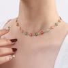 Accessories Colored Small Daisy Necklace Female Flower Collarbone Chain Chrysanthemum Necklace