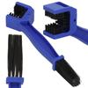 Brosse double face pour le nettoyage de la chaîne - SPRINGOS - Entretien du vélo - Couleur : bleu