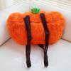 Cute Halloween Grimace Pumpkin Plush Backpack Creative Comfy Warm Cartoon Pumpkin Bag To Put Things Inside Nice Festival Gift