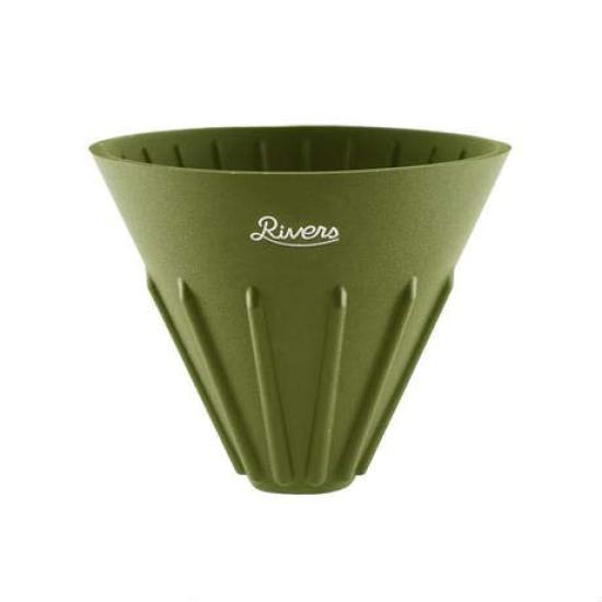 RIVERS Coffee Dripper Cave Reversible Olive & Coffee Dripper Holder, 3 Lbs