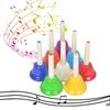 Colorful 8 Note Handbells Set Hand Percussion Bells Music Toy Musical Bells