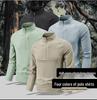 Men's Quick-Dry Long-Sleeve Half-Zip Base Layer for Spring & Autumn Running