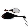 2 Stücke Motorrad Lenkerhalterung Rückspiegel Mit LED-Blinker Für Honda CBR 900 929 954 900RR