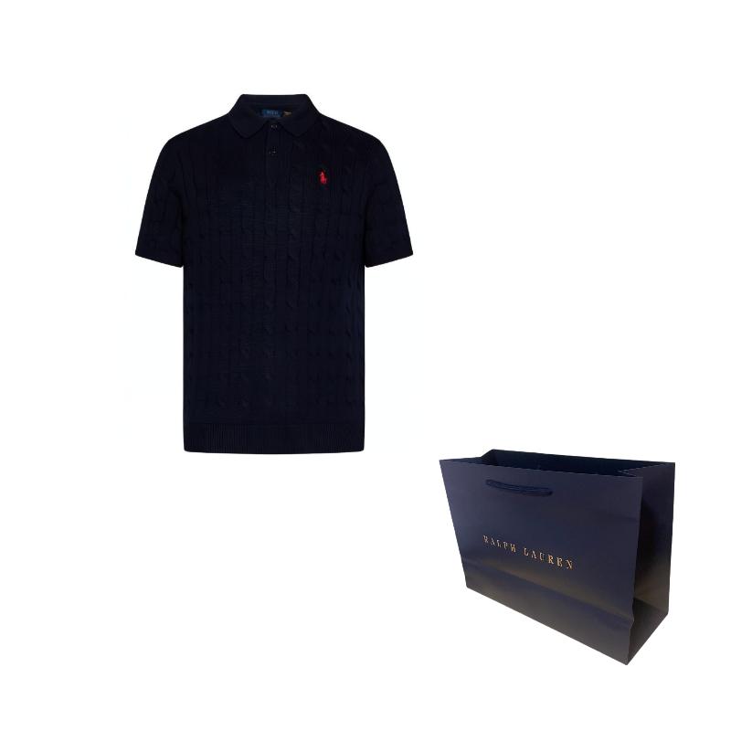 Polo Ralph Lauren Polo Pony cable-knit polo shirt 710917050-001