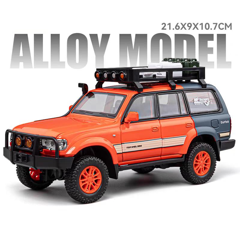 

Toyota Land Cruiser LC80 Внедорожник Моделирование Литые игрушечные машинки Звуки и Свет Инерционный автомобиль 1:Модель коллекции 24 сплава