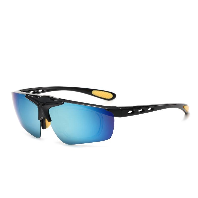 Personalized UV Protection Cycling Sunglasses for Outdoor Sports чёрный