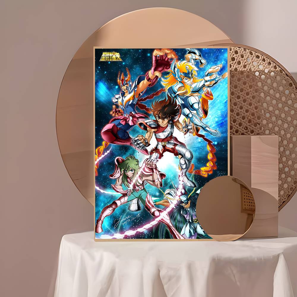 Japanese Hot Anime S-Saint Seiya Whitepaper Poster Waterproof Paper Sticker Coffee House Bar Aesthetic Art Wall Painting