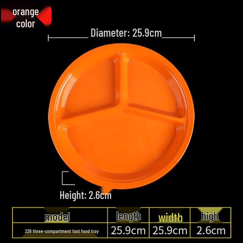 Melamine Divided Dinner Plate