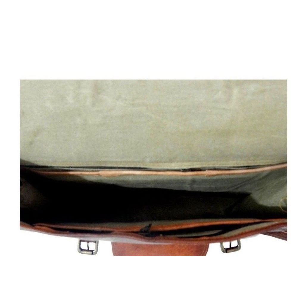 New Vintage Leather Messenger Bag Genuine Leather Laptop Satchel Bag Handmade