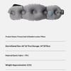 Portable Press Self-Inflating Lumbar Pillow Ergonomic Back Cushion with Storage Bag for Travel Office Car Camping Gifts