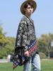 Winter Women Men Scarf Layers Poncho Retro Floral Print Wrap Shawl Scarve Capa Para Mujer Pashmina Cloak New Unisex Lady Male