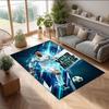 Cristiano Ronaldo Printed Crystal Velvet Rug Non‑Slip Crystal Velvet Carpet For Sofa Bedroom Indoor Home Decoration