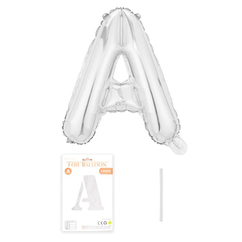 Independent Paper Card Packaging 16-Inch English Letter Aluminum Film Balloon Birthday Party Decoration Arrangement Aluminum Foil Balloon