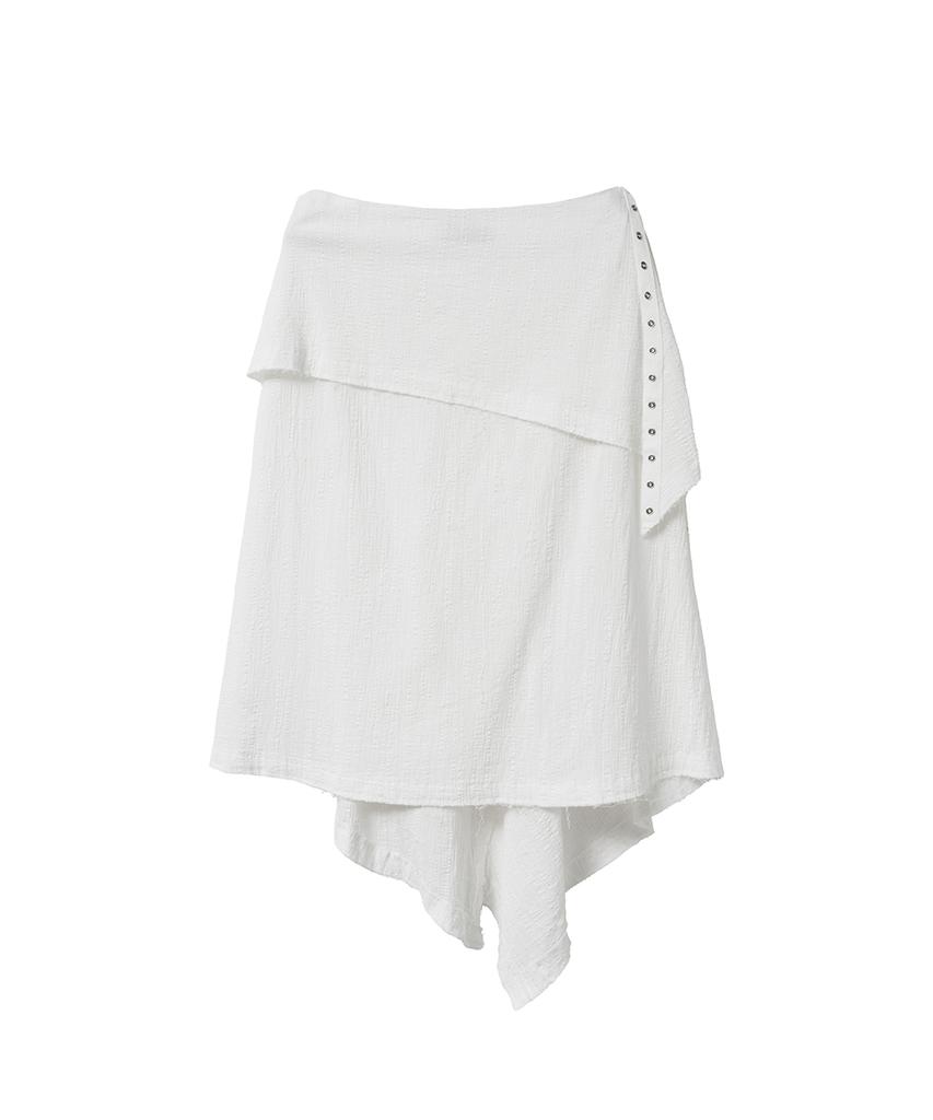 Lense Snap Layered Skirt Ivory