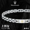 [Maserati] Christmas Jewels 22 cm Maserati Jewelry 22 mm Men's Stainless Steel Bracelet, Gold Logo JM420ATH05 (Adjustable)
