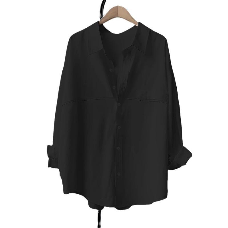 Spring Loose Breathable Long Sleeved Shirt with Fashionable Casual Design Sun Protection Clothing for Women Shirt