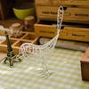 Vintage Metal Wire Bird Figurine Mini Abstract Animal Statue Modern Home Decor Craft for Wedding Birthday Gift To Friends