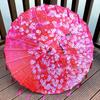Klassische Chinesische Kunst Asiatischer Stil 33" Seiden Sonnenschirm mit Quasten für Hochzeitsfeiern, Fotografie, Kostüme, Cosplay