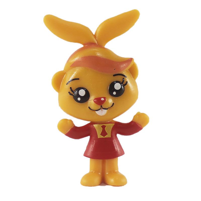 6 stk/sett Søt Plim Klovn Anime Figur Leketøy PVC Opplysning Utdanning Modell Dukker for Barn Gave Skrivebordsdekorasjoner