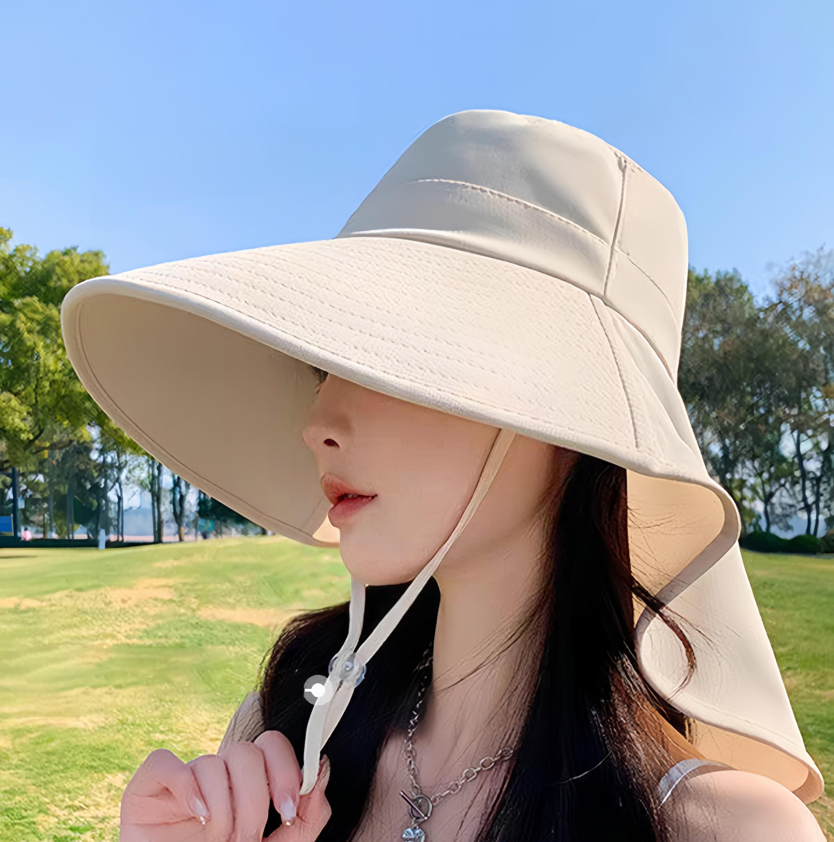 

Великий козирок сонцезахисний капелюх для жінок, що закриває обличчя шаллю, капелюх, літній анти-УФ-велоспорт, відкритий, сонцезахисний капелюх, альпінізм