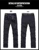 Plus Size Men's Gothic Softshell Windproof Fleece-Lined Stretch Pants