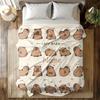 Capybara Plush Blanket Cozy All Season Throw Blanket for Bed Sofa Travel Nap