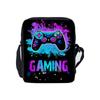Borsa a Tracolla Singola Quotidiana con Design Gamepad per Bambino/Bambina Migliori Regali Borsa a Tracolla Casual Piatta 2D Cartoon