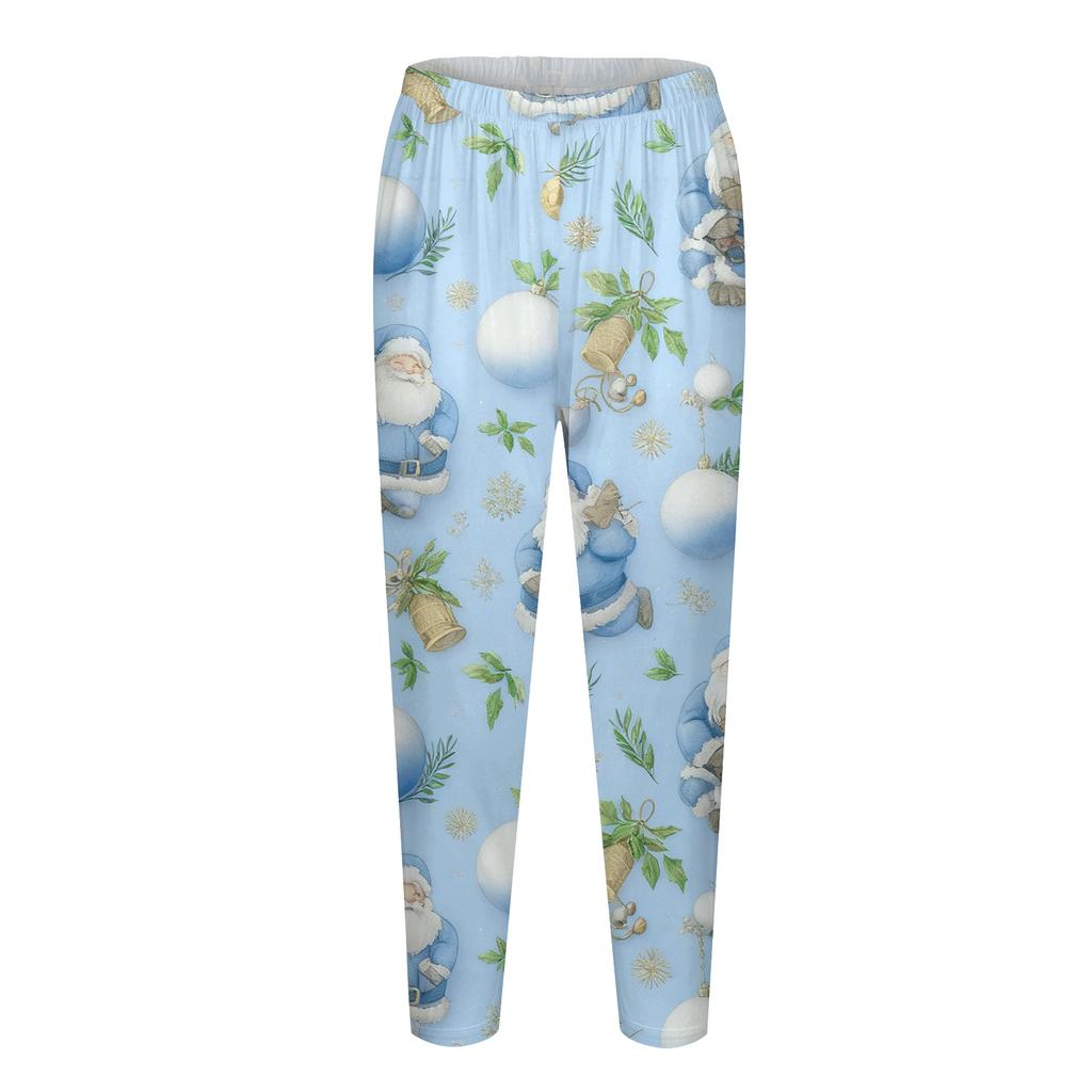 Women's Christmas Print Slim Fit Elastic Yoga Casual Pants