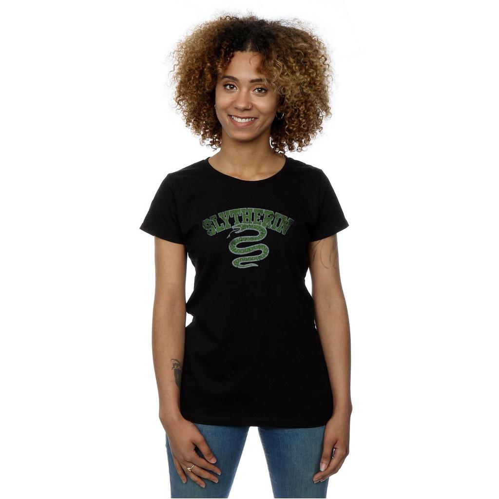 Harry Potter Womens/Ladies Slytherin Sport Emblem Cotton T-Shirt