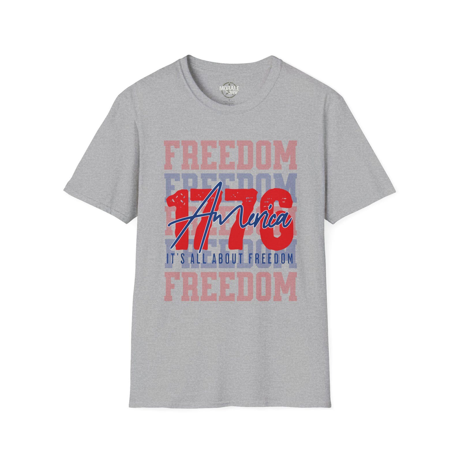 America 1776 Freedom graphic tee Patriotic USA shirt S