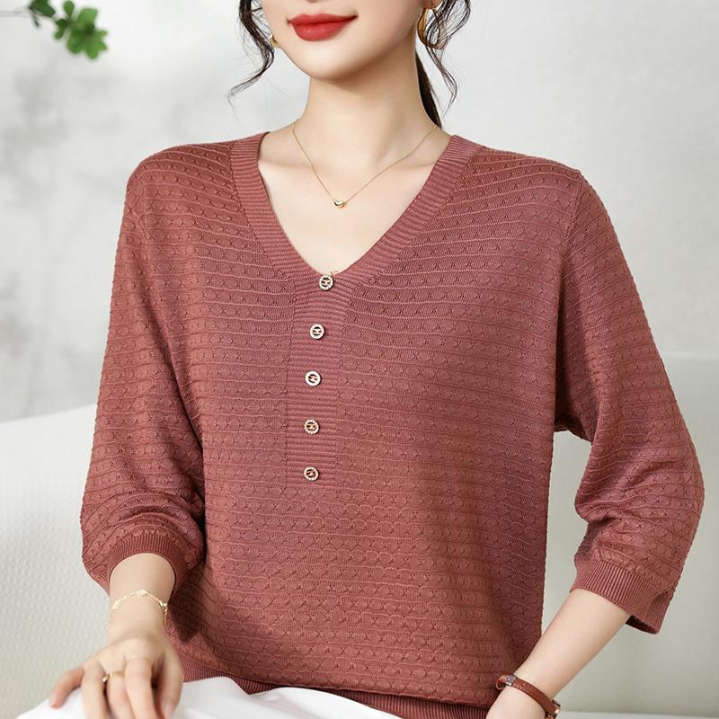 Qinghe Cashmere Women's 30% Cashmere Sweater - Soft & Warm Wool Blend Pullover