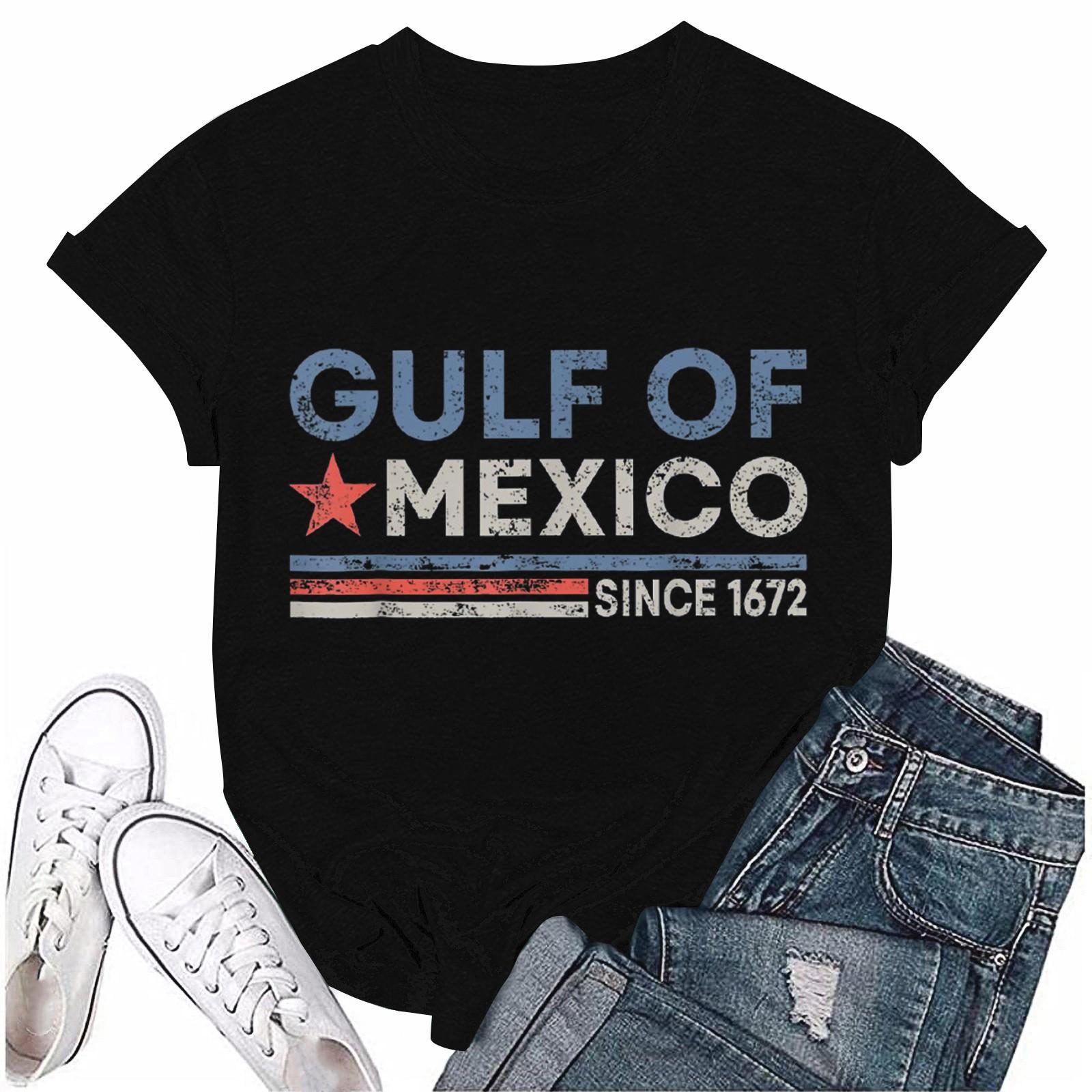 

Женская повседневная свободная пляжная футболка с принтом, круглый вырез, пуловер, короткий рукав, топ L чёрный