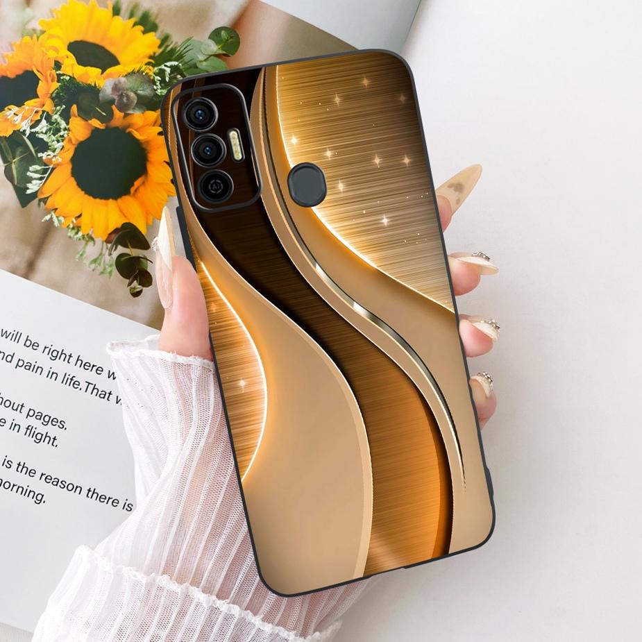 For Tecno Spark 7 Pro Case Spark7 T KF6p New Luxury Painted Cover Soft Silicone Case For Tecno Spark 7P 7T Spark7 Pro Funda Bags