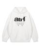 Atrl Dot Lettering Oversized Wide Shoulder Hoodie_White