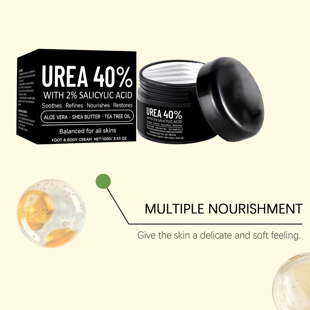AMZ Urea Hand and Foot Moisturizing Cream: Hydrating and Nourishing / Heel Care / Softening Cuticles / Exfoliating Moisturizer